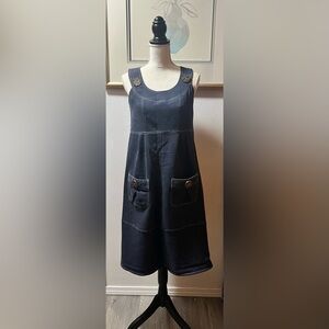 DARK WASH DENIM DRESS
